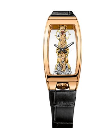 Review Replica Corum Golden Bridge Miss Rose Gold Watch B113/00822 - 113.101.55/0001 0000